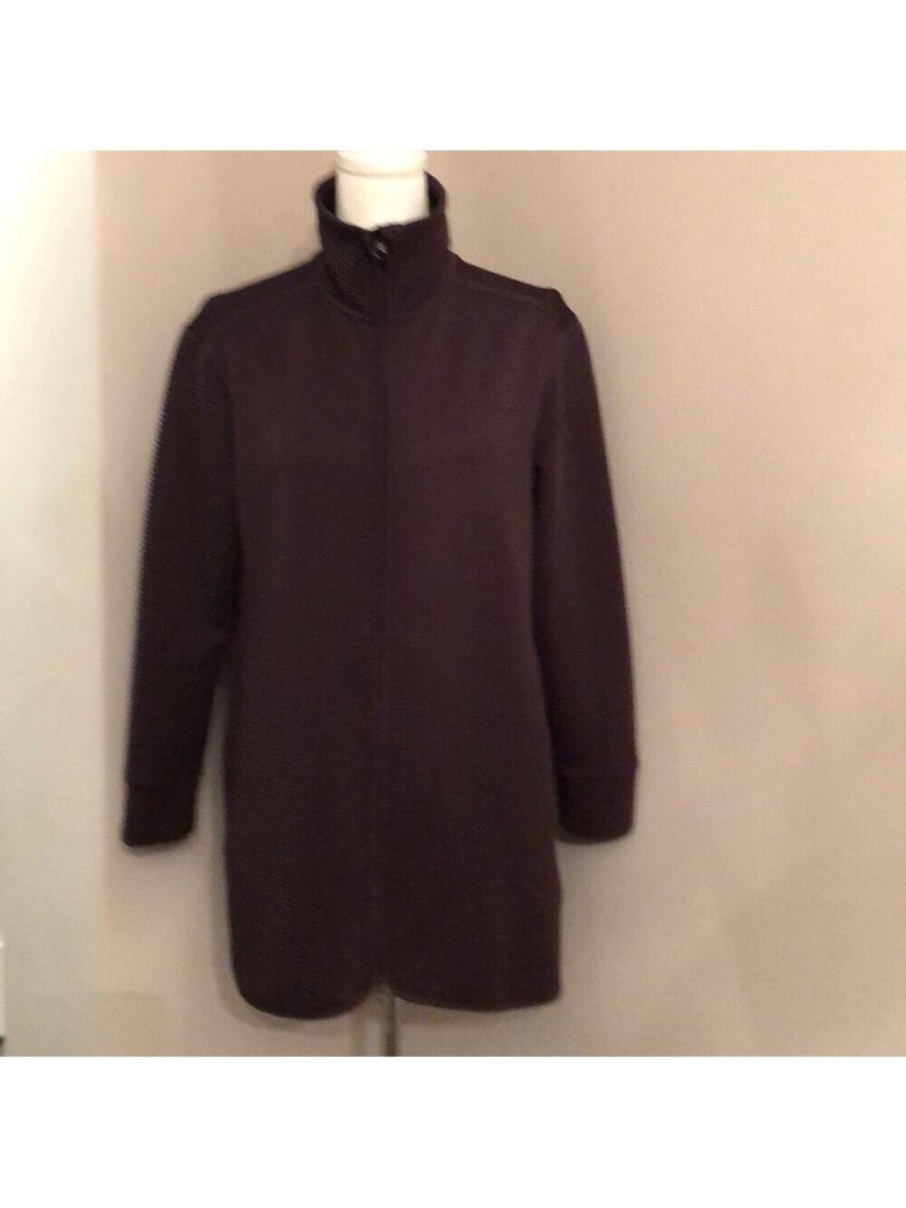 Mondttta Ottoman Purple M Long Zip Up Jacket